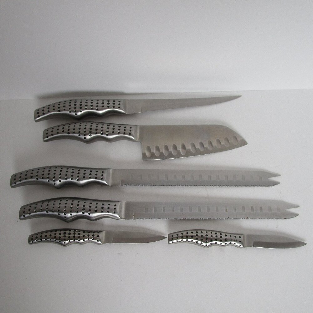 matching stainless steel kitchen knife set